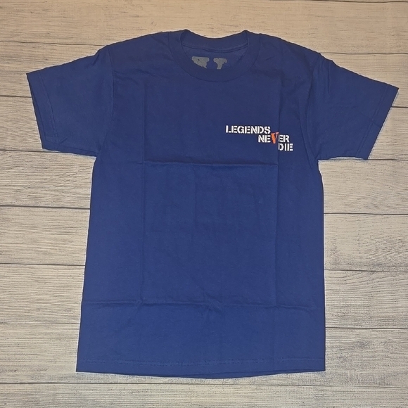 VLONE x Juice World Men's 999 T-Shirt Blue & Orange Size S NWT - Picture 1 of 9